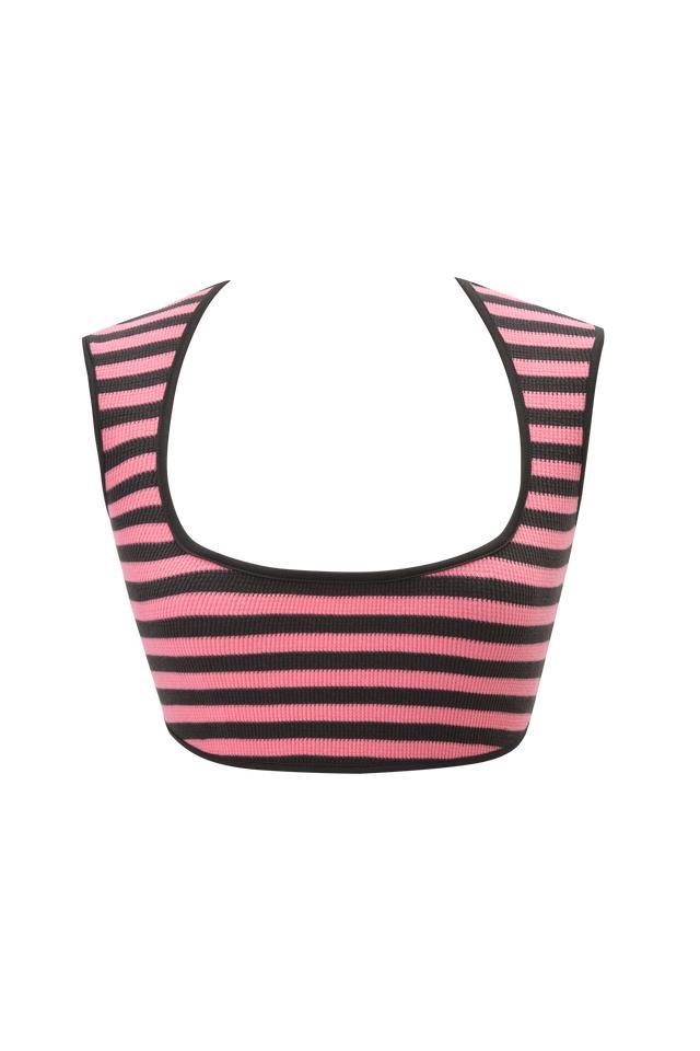 RICA TOP - PINK/GREY Product Image
