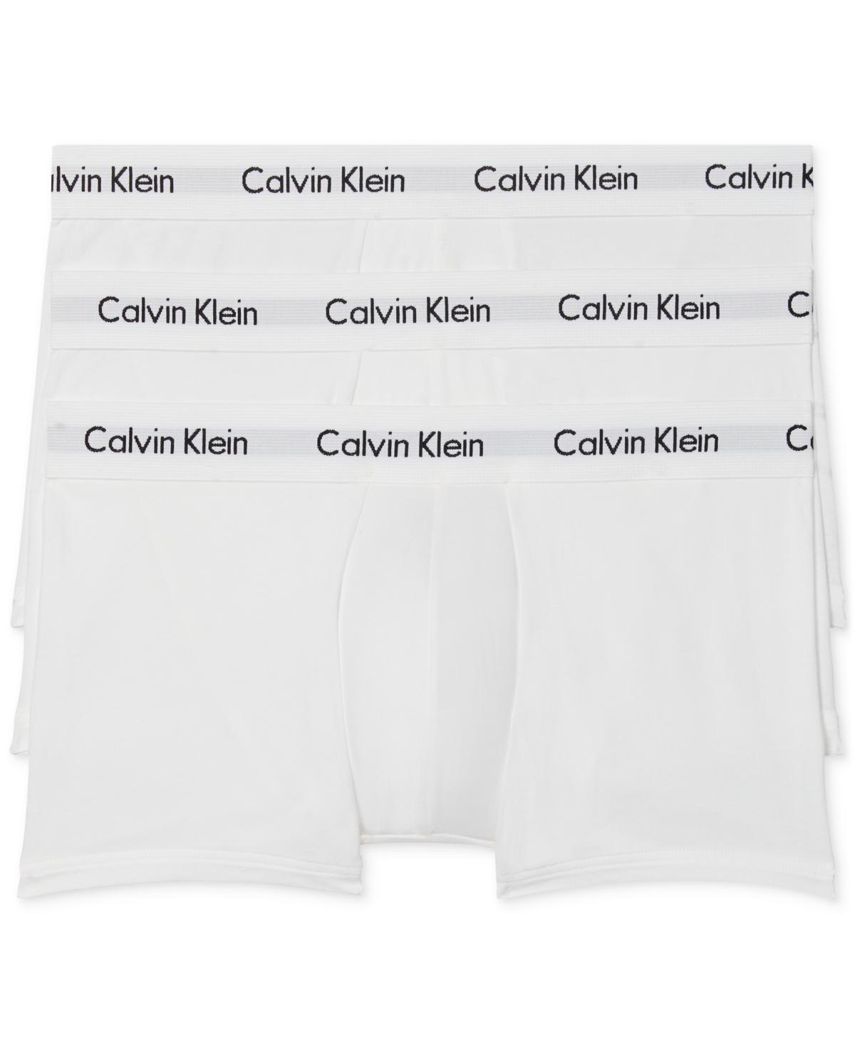 Calvin Klein Cotton Stretch Moisture Wicking Low Rise Trunks, Pack of 3 Product Image
