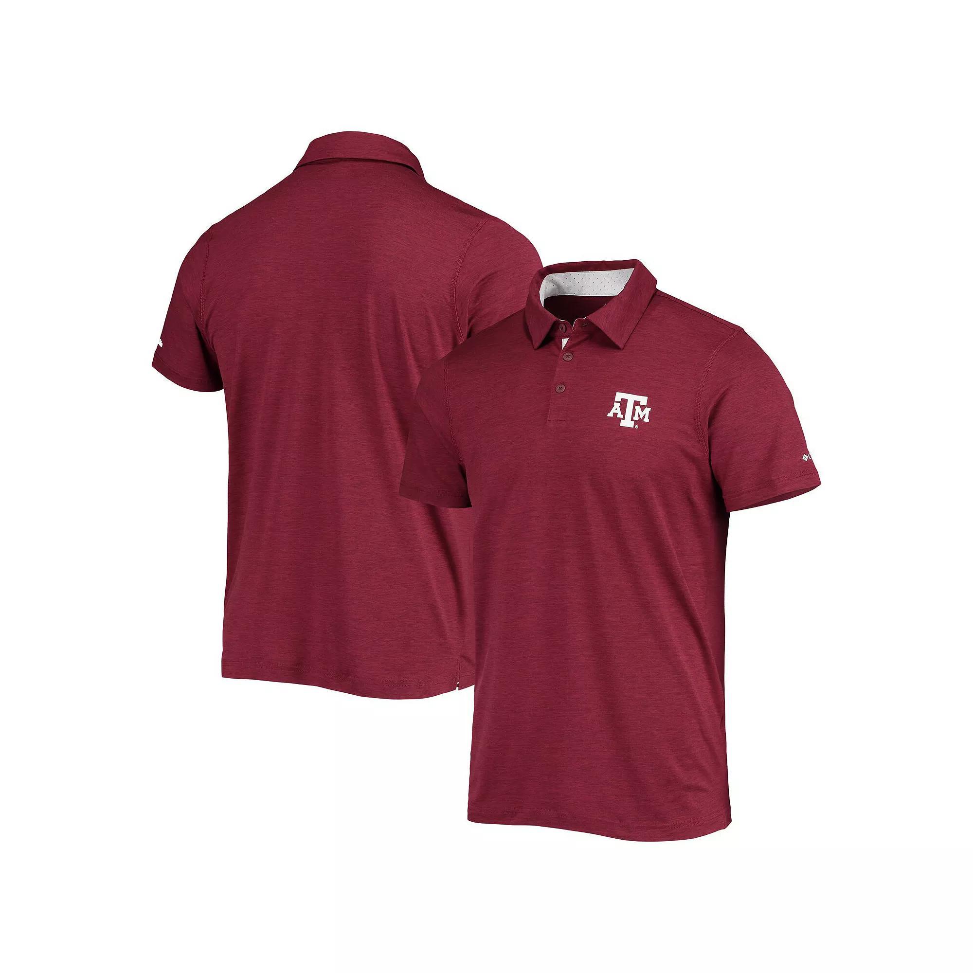 Men's Columbia Maroon Texas A&M Aggies Tech Trail Omni-Shade Polo, Size: XL, Red Product Image