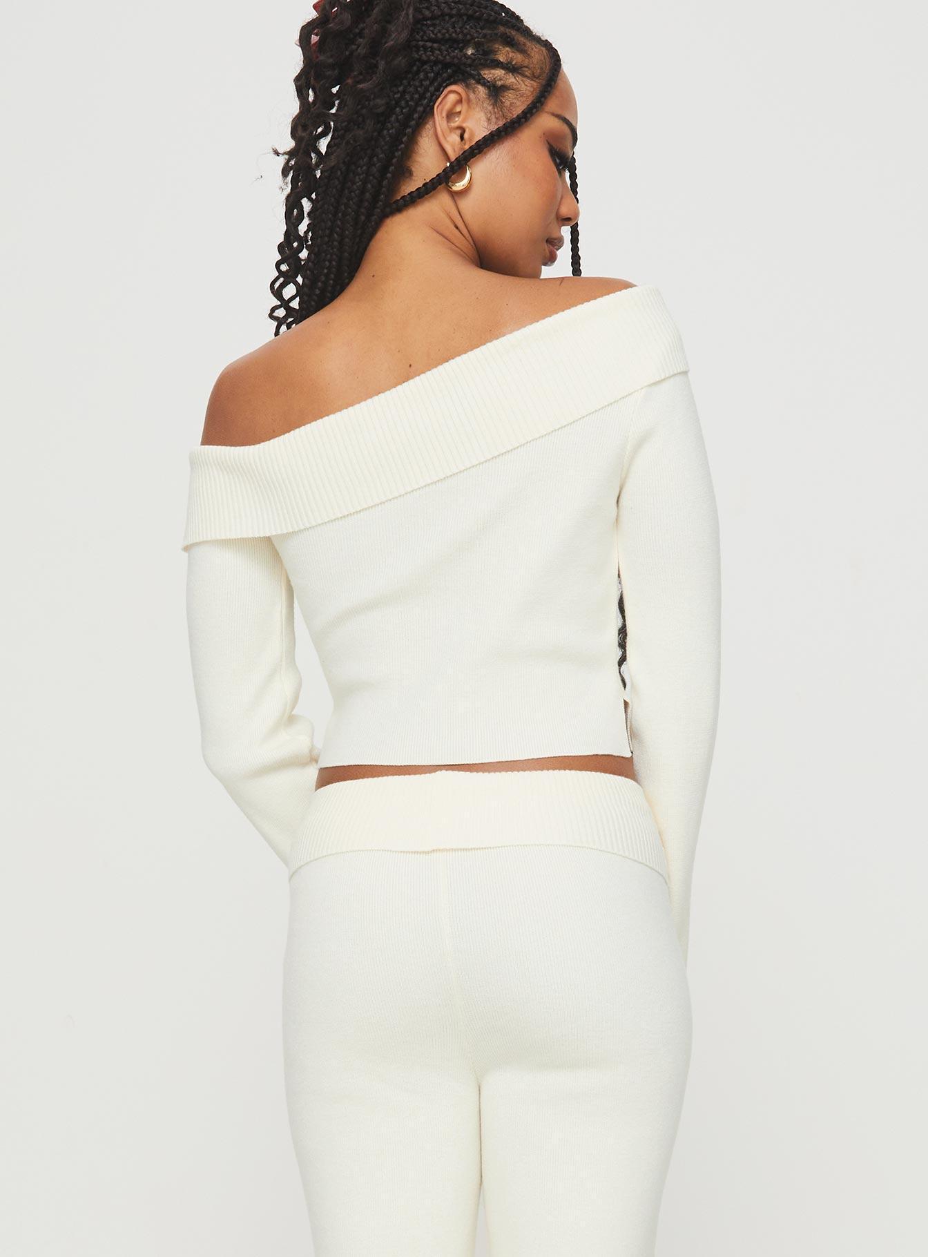 Sina Off The Shoulder Top Cream Product Image