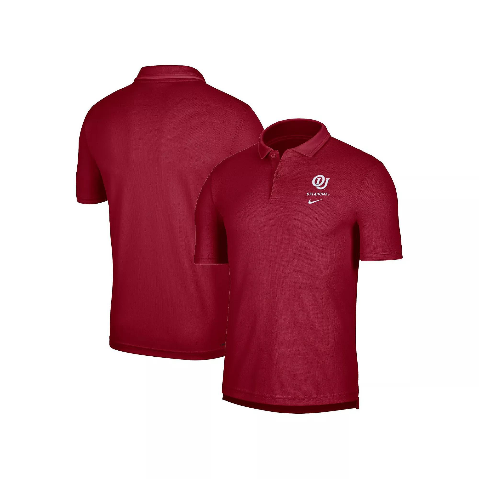 Men's Nike Crimson Oklahoma Sooners UV Performance Polo, Size: Small, Red Product Image