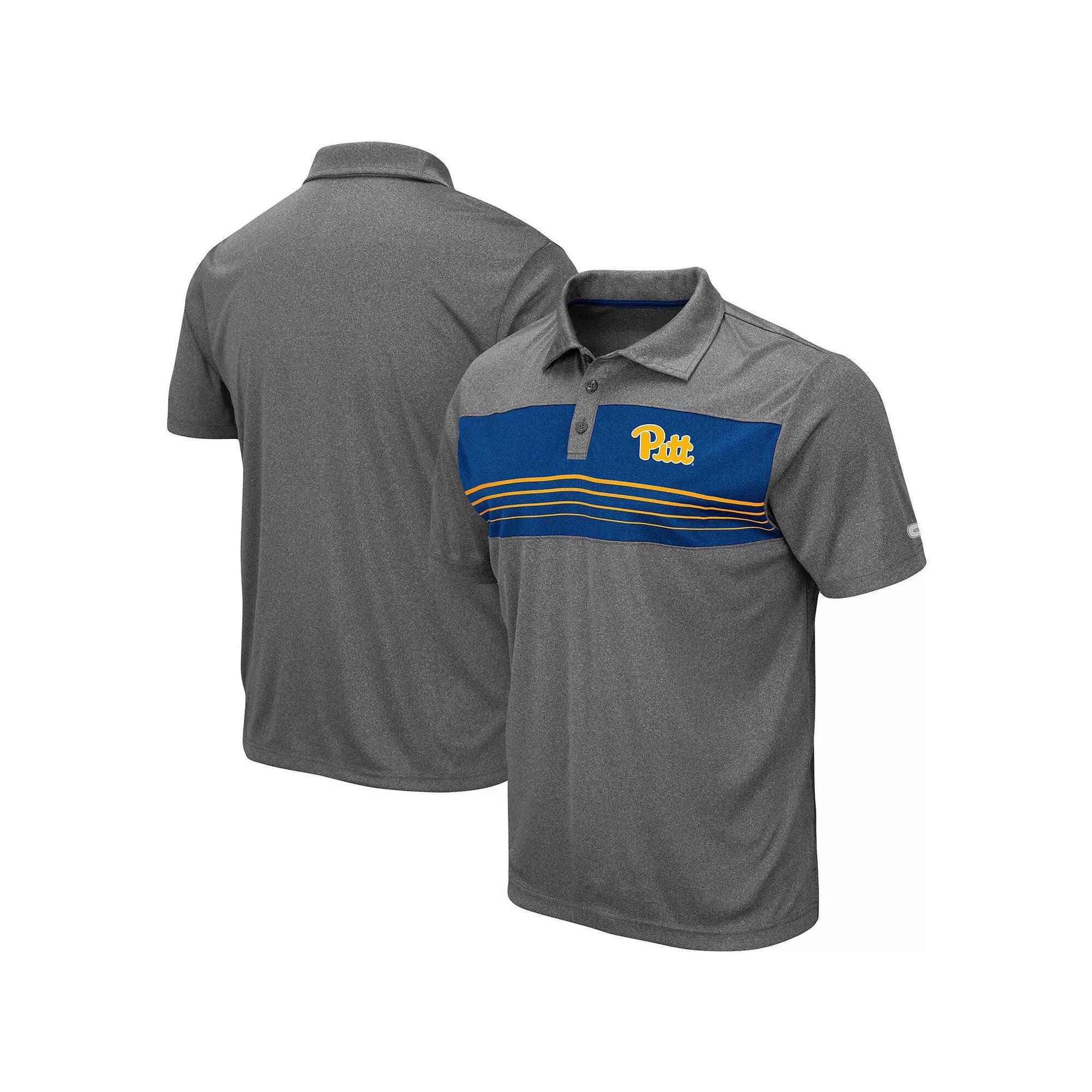 Men's Colosseum Heathered Charcoal Boise State Broncos Smithers Polo, Size: Medium Product Image