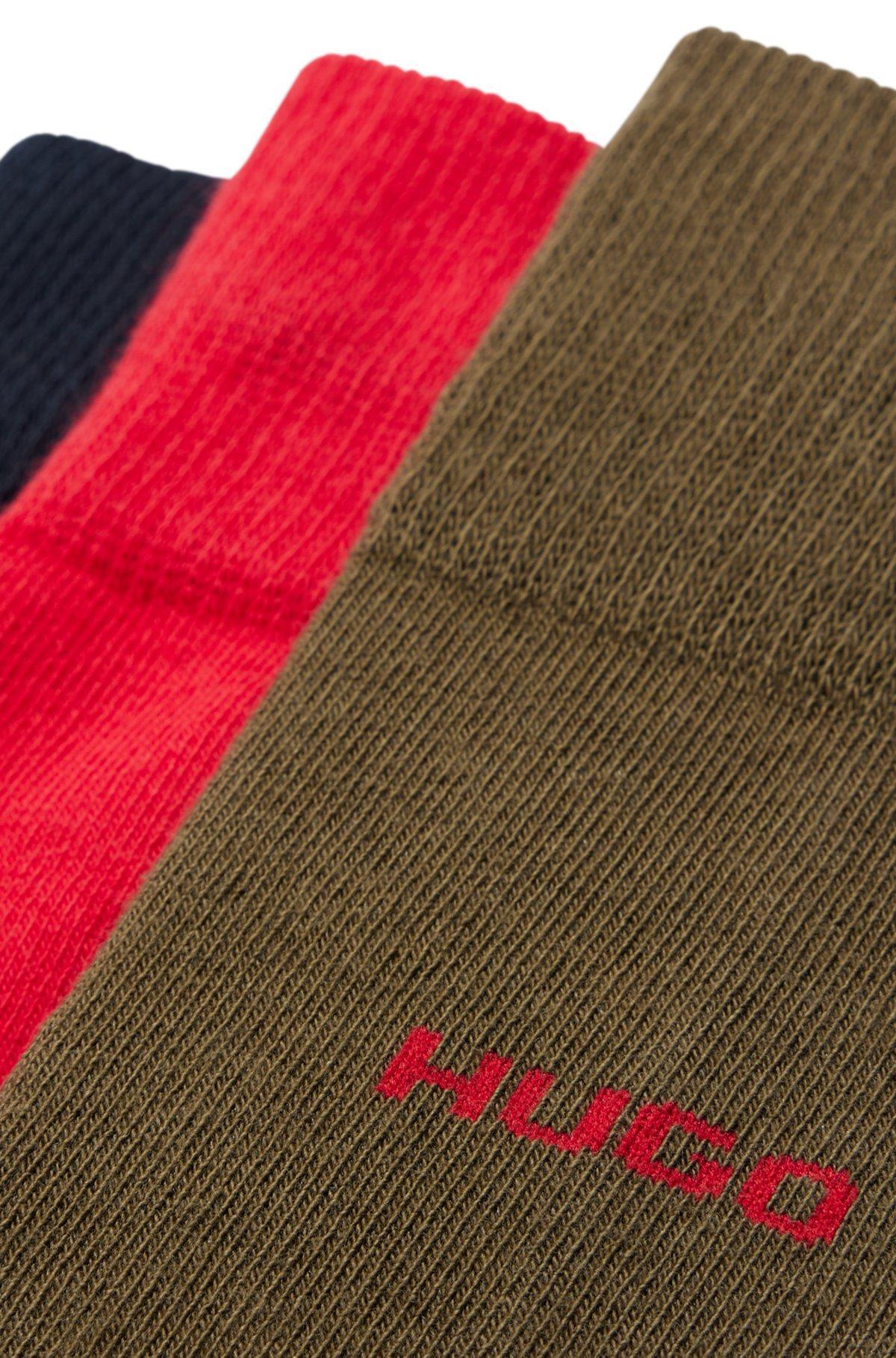 Three-pack of regular-length socks with logo details Product Image