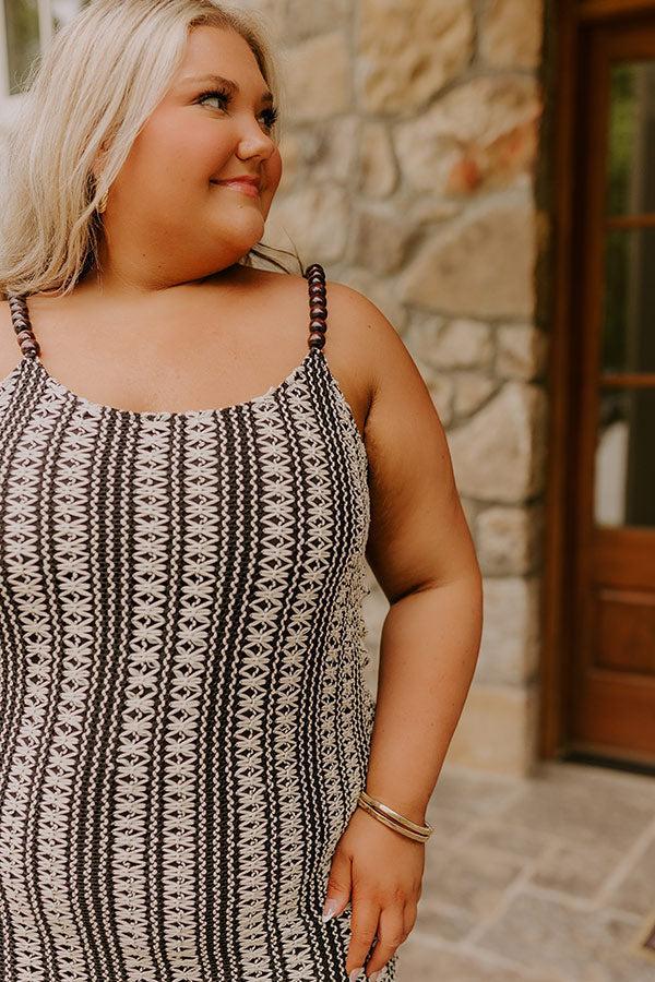 Acapulco Sunsets Knit Maxi Dress Curves Product Image