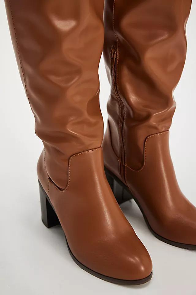 Walk This Way Wide Calf Vegan Slouchy Tall Boots Product Image