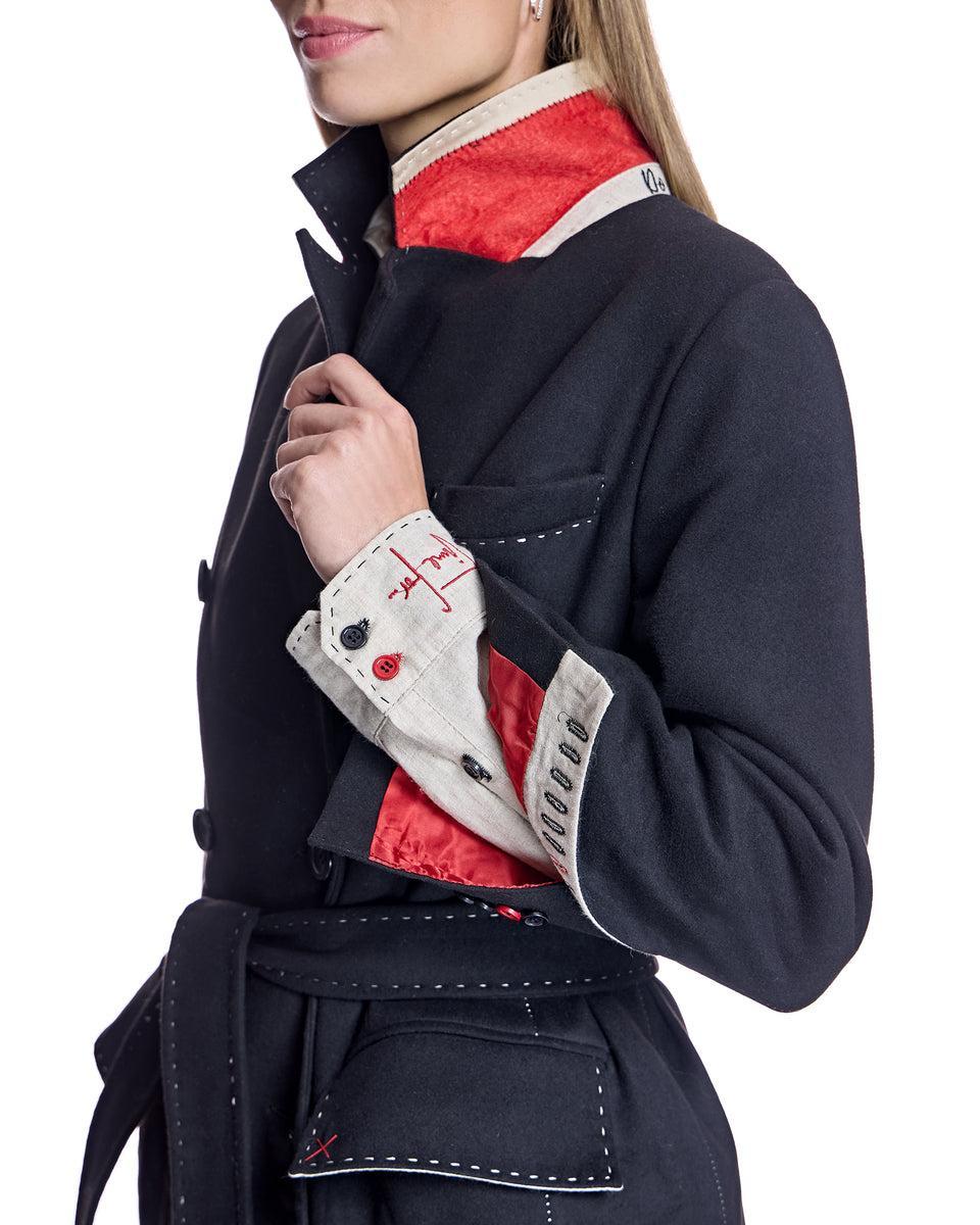 Polyblend Stitched Trench Coat Product Image