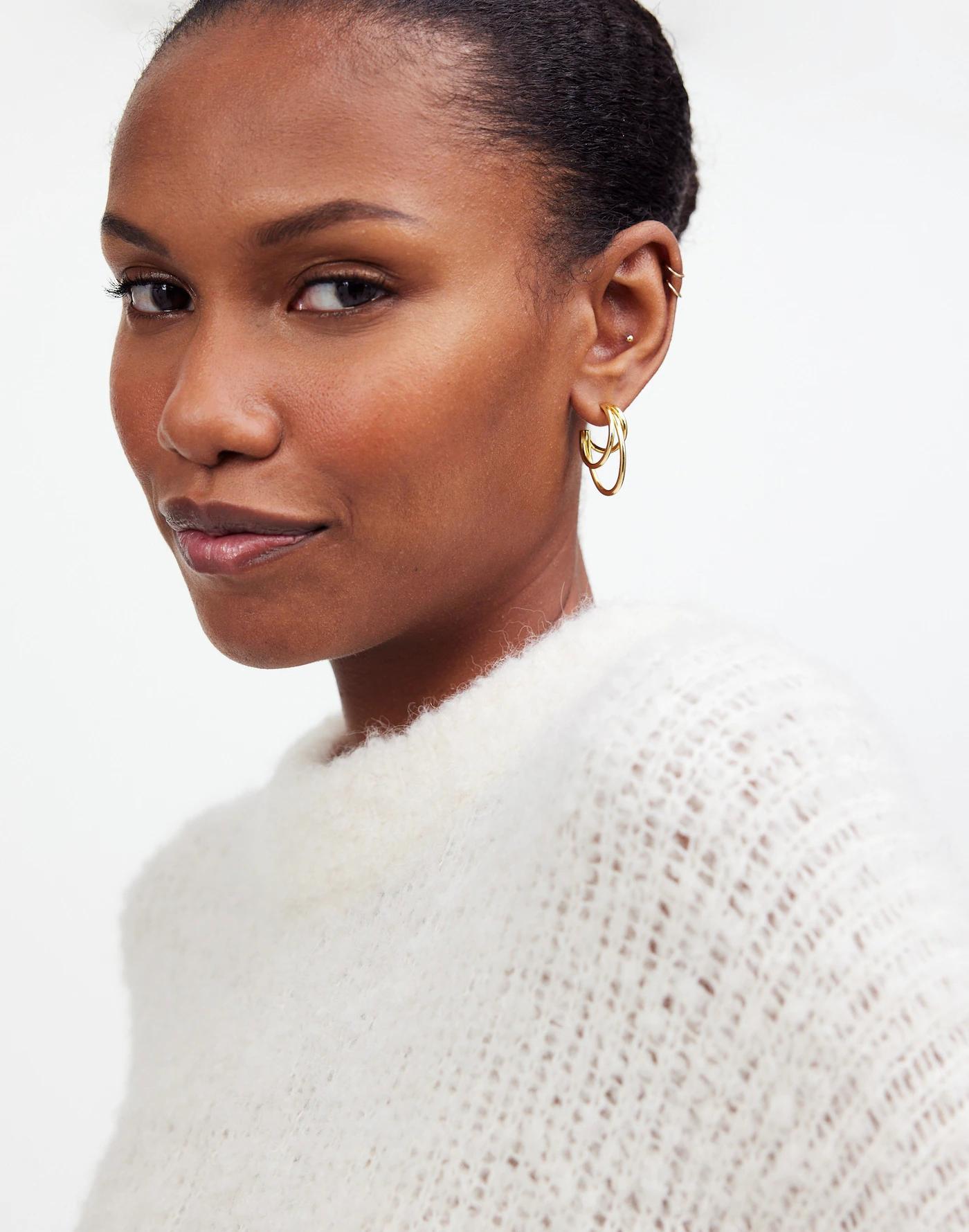 Triple Hoop Earrings Product Image