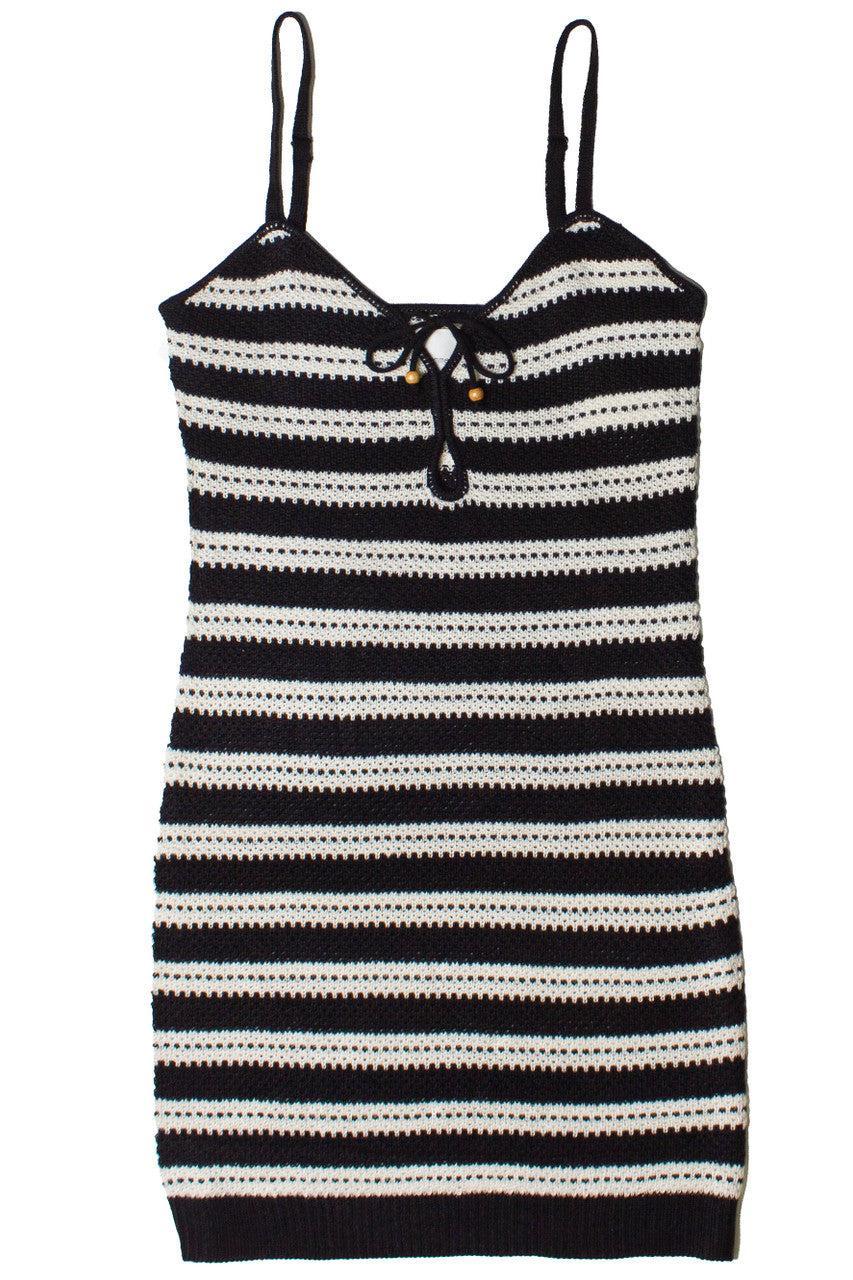 Striped Knit Mini Dress Product Image