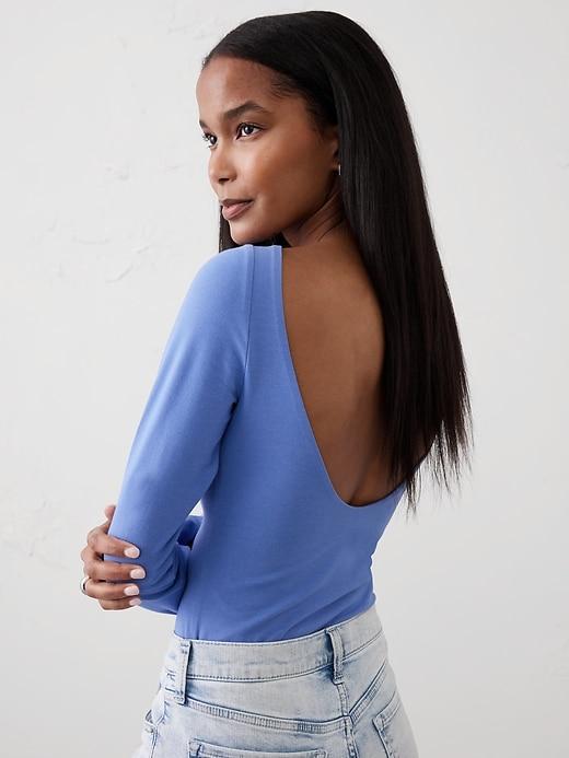 Soft Stretch Open Back Top Product Image