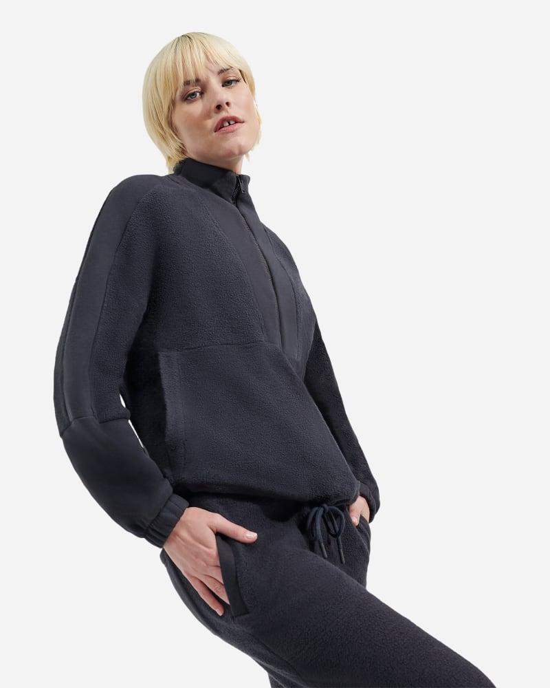 UGG Elana Mixed 1/2 Zip (Ink) Women's Clothing Product Image