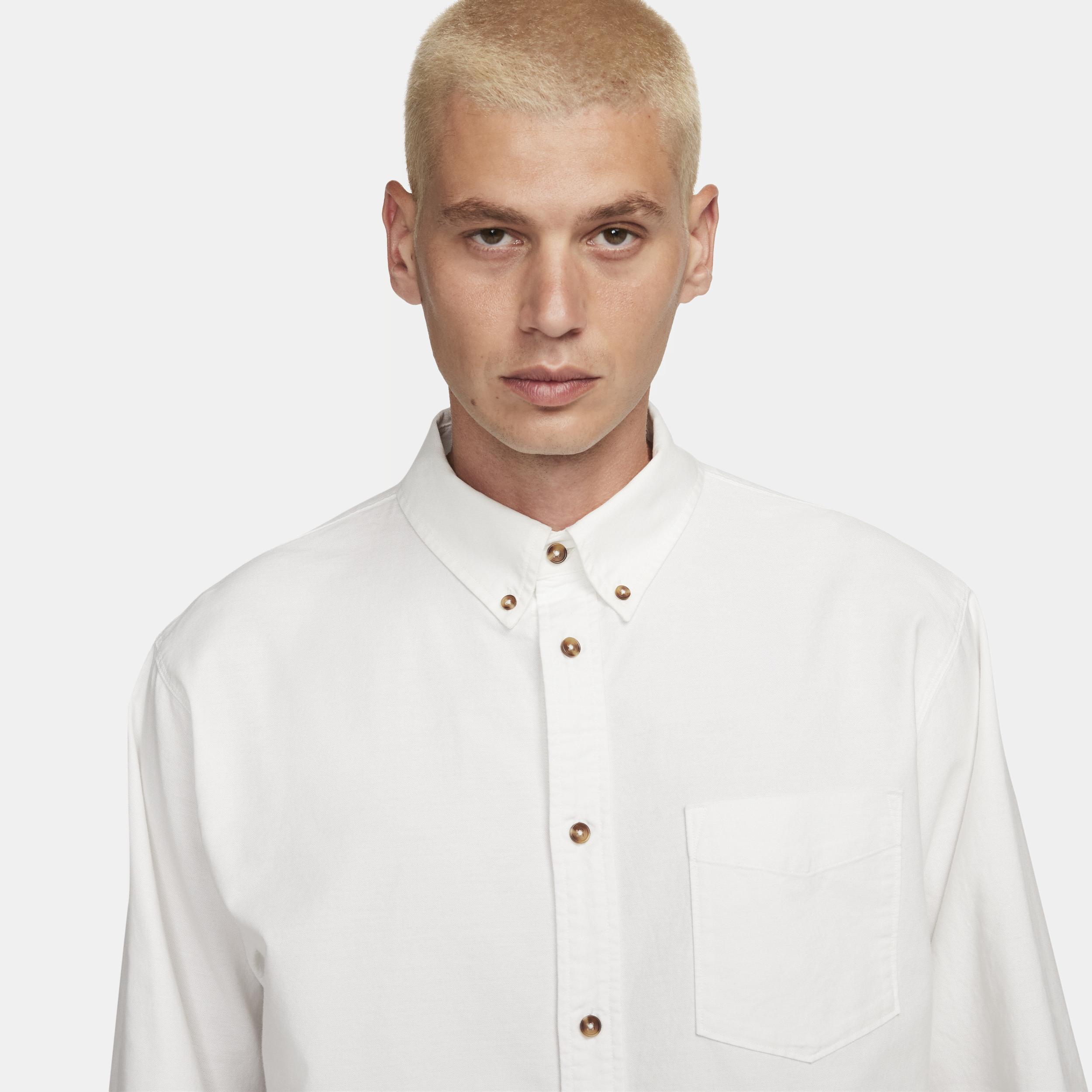 Nike Mens Life Long-Sleeve Oxford Button-Down Shirt Product Image