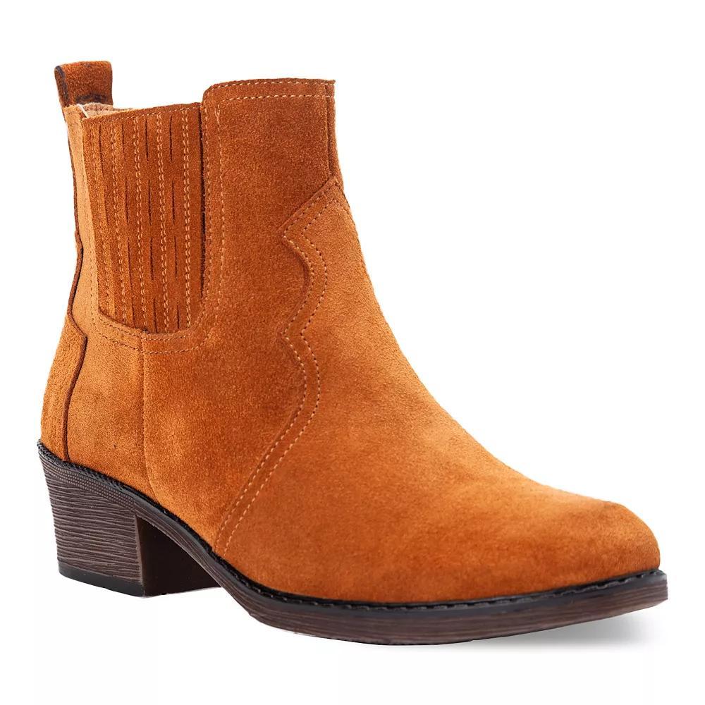 Propet Reese Women's Suede Ankle Boots, Size: 8.5 N, Brown Product Image