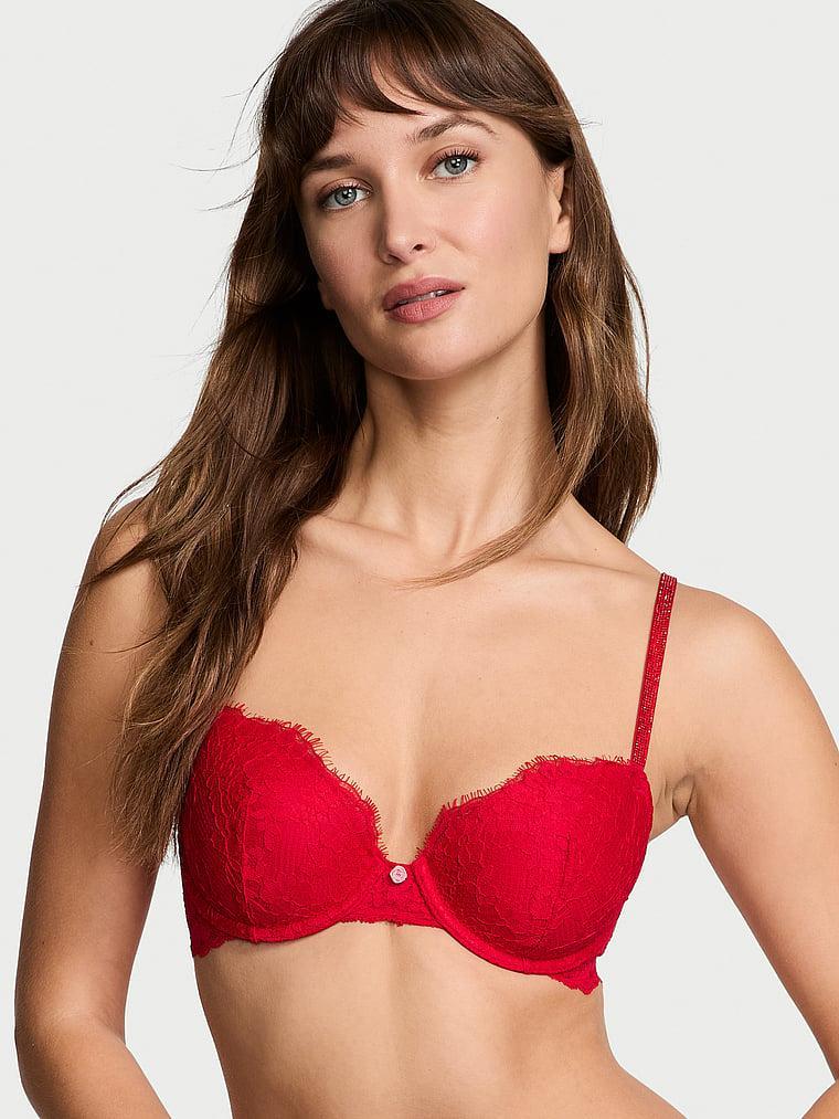 Twinkle Strap Lace Push-Up Bra Product Image