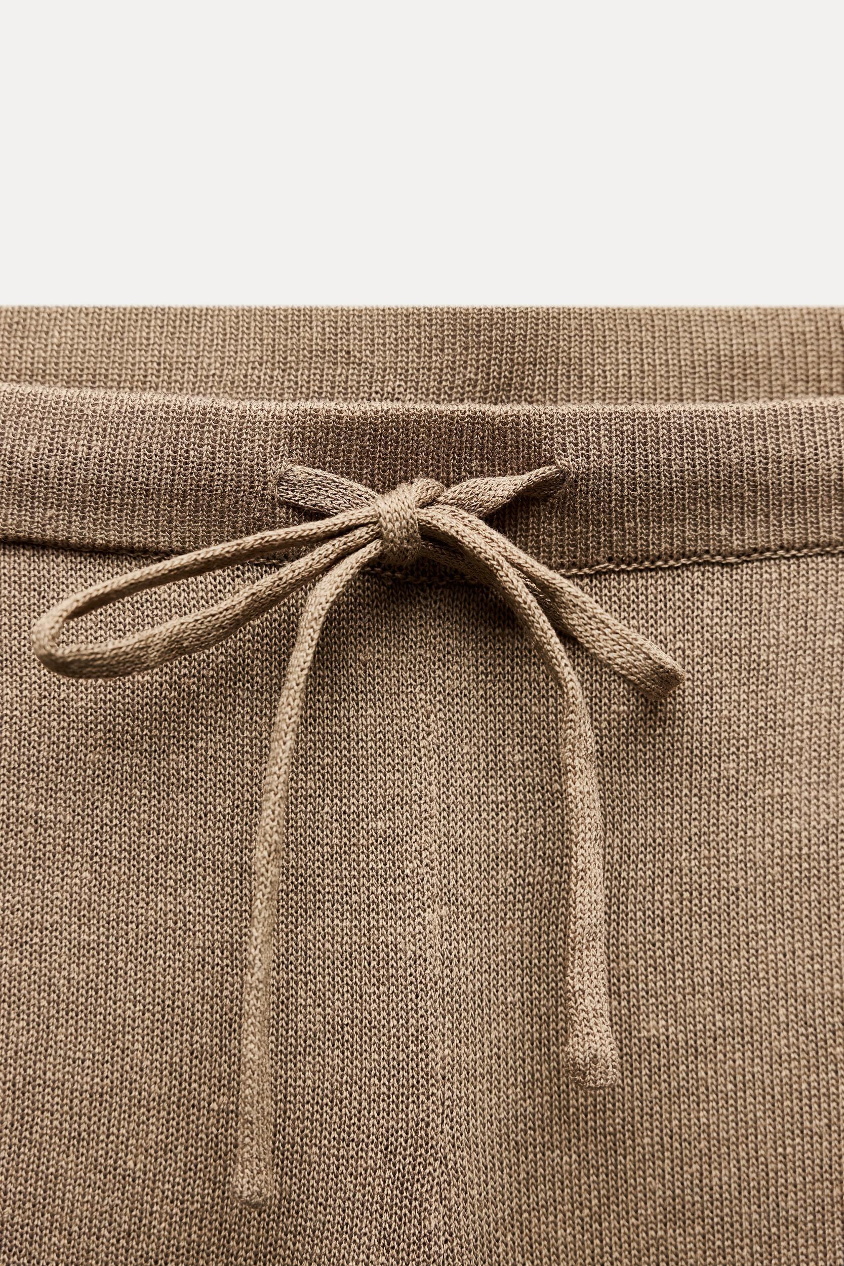 WIDE LEG KNIT PANTS Product Image
