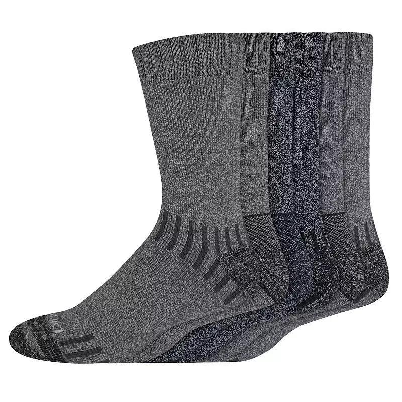 Men's Dickies 6-pack Outdoor Moisture-Control Crew Socks, Size: 6-12, Greynavy Marl Product Image