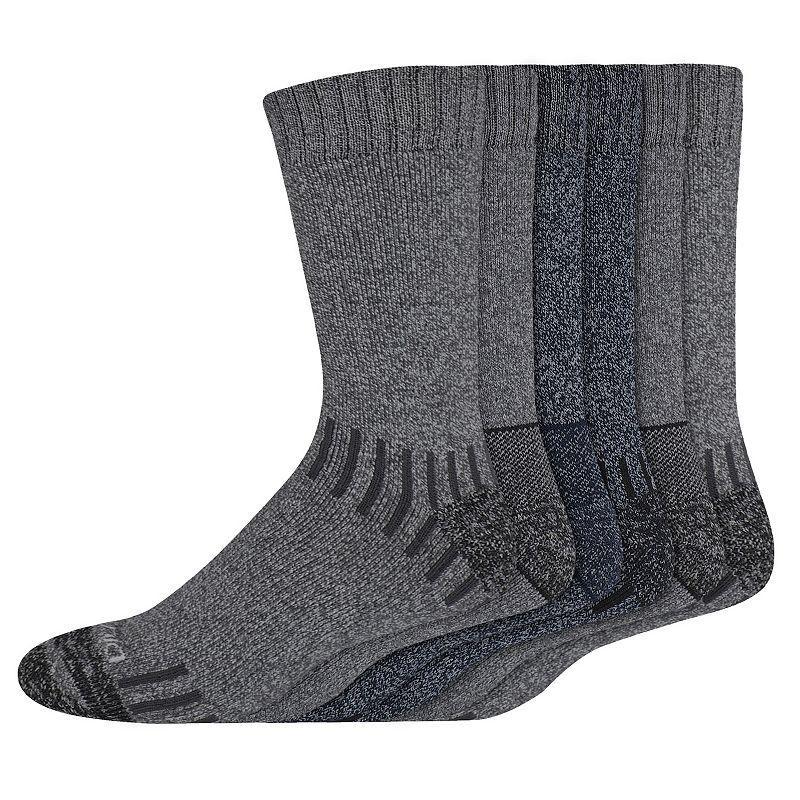 Men's Dickies 6-pack Outdoor Moisture-Control Crew Socks, Size: 6-12, Greynavy Marl Product Image