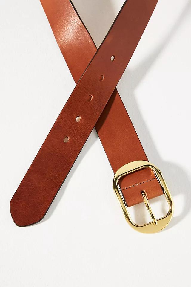 Italian Leather Contour Belt Product Image