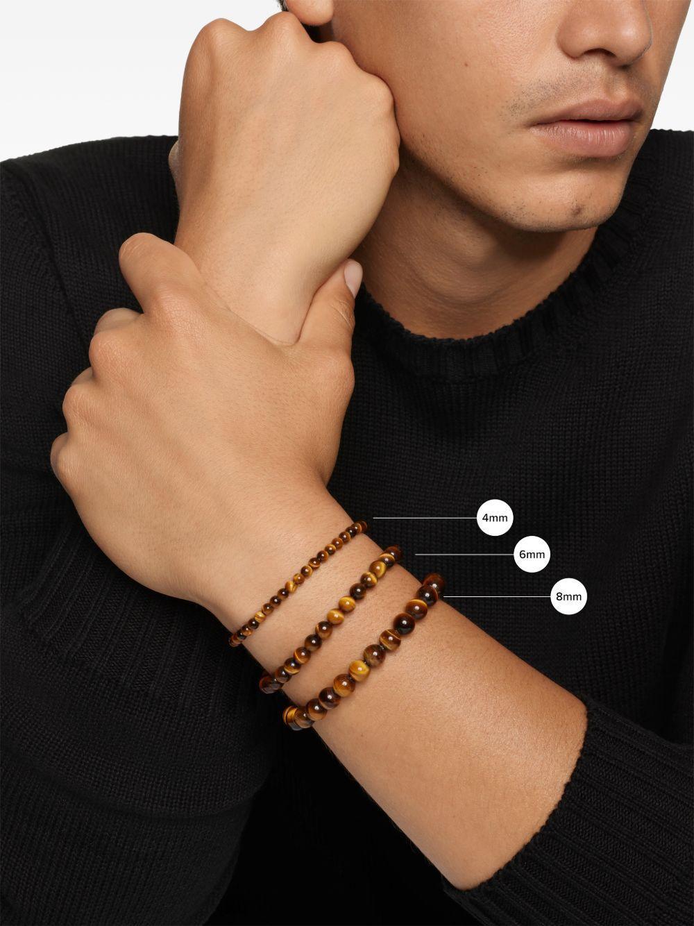 sterling silver Spiritual Beads bracelet (8mm) Product Image