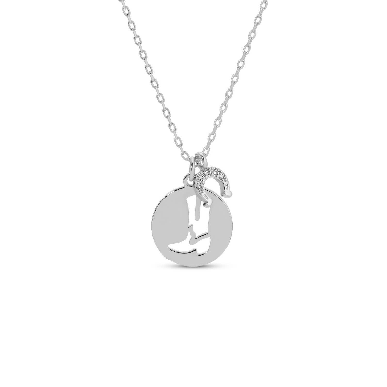 Boot & Horseshoe Necklace Product Image