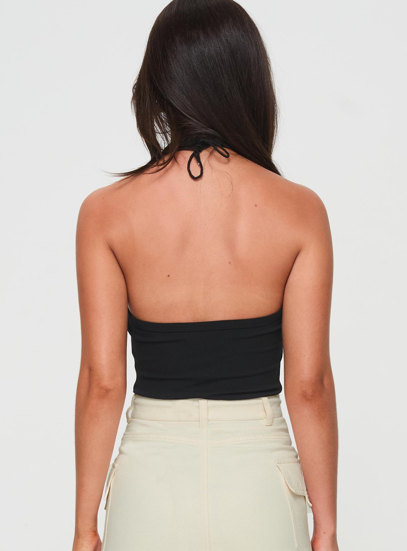 Find You Halter Bodysuit Black Product Image