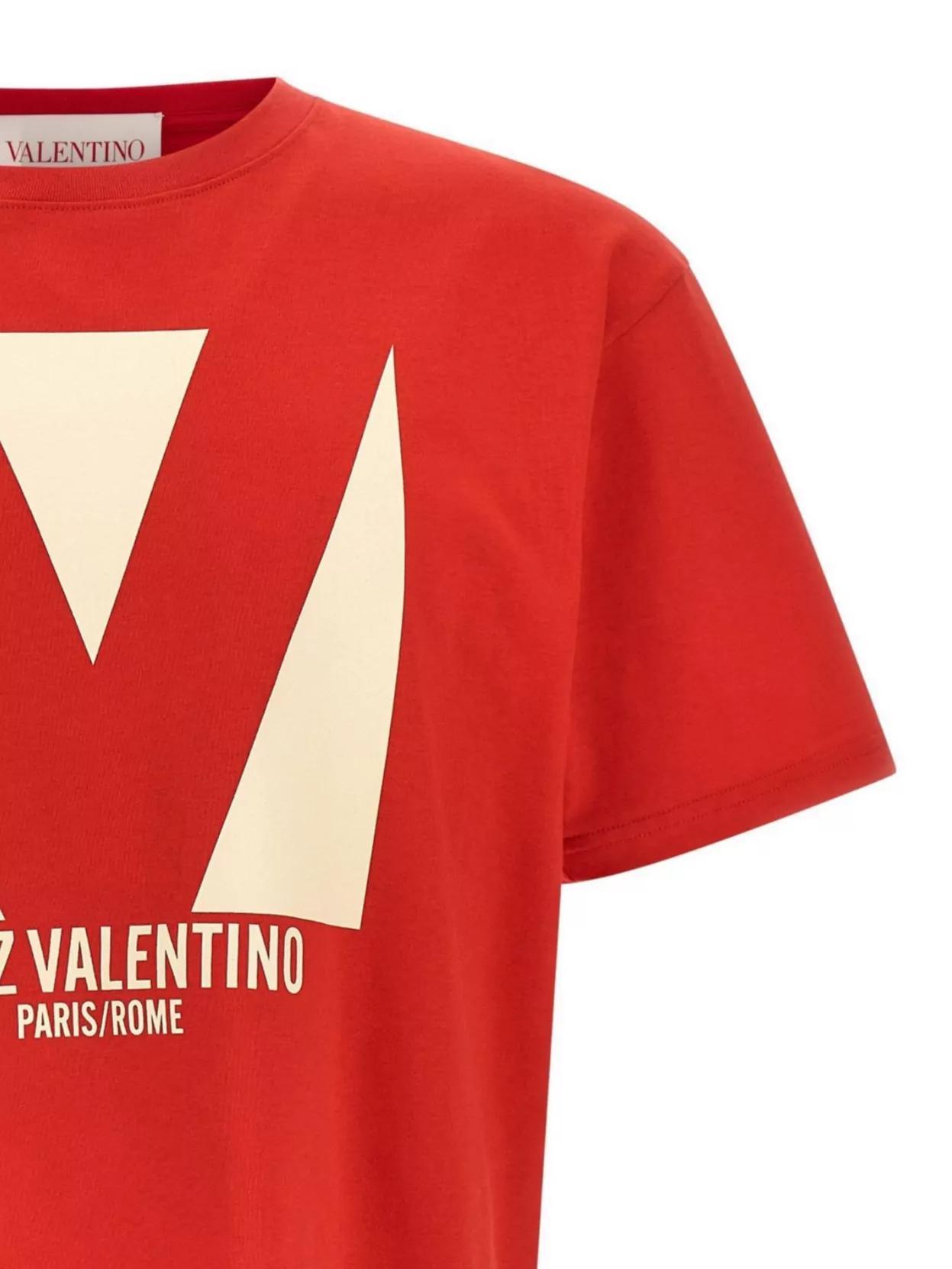 VALENTINO T-shirt Logo In Red Product Image