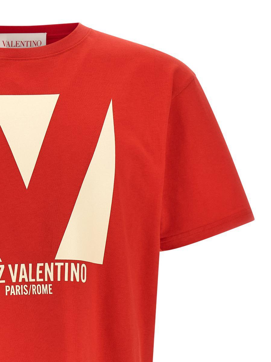 VALENTINO T-shirt Logo In Red Product Image