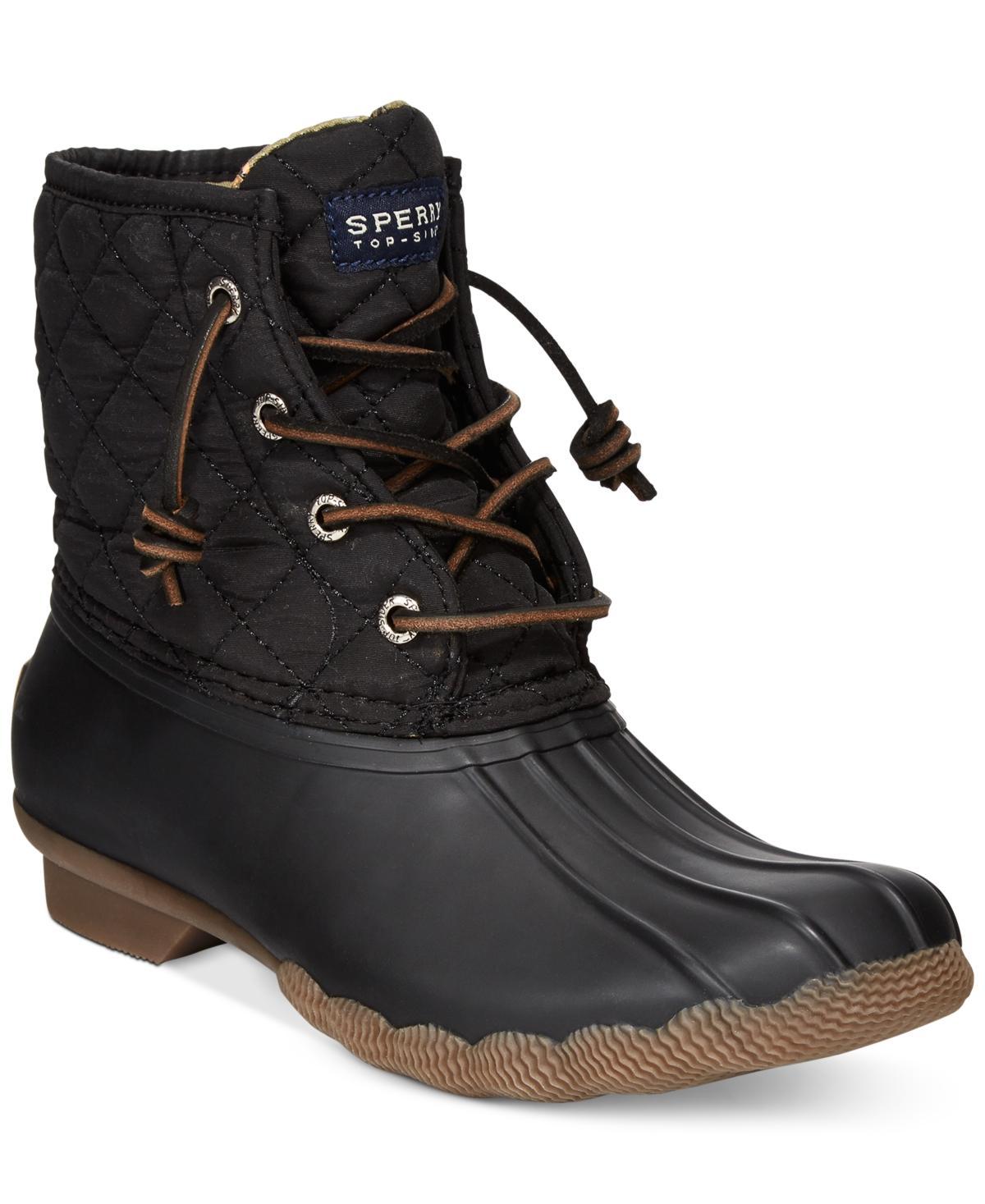 Sperry Saltwater Quilted Nylon Women's Lace-up Boots Product Image