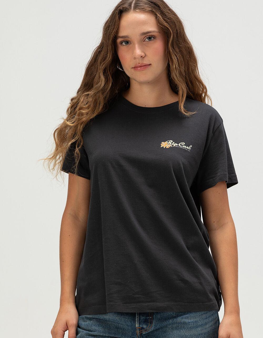 RIP CURL Waikiki Womens Tee - BLACK Product Image