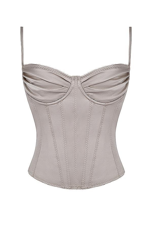 Chantal Champagne Satin Top Product Image