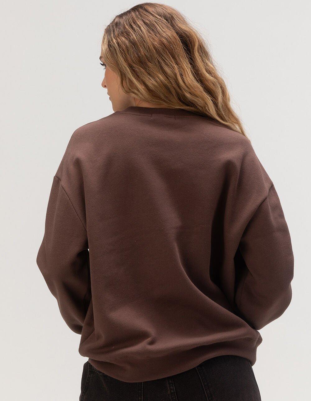 RSQ Womens Boston Crewneck Sweatshirt - BROWN Product Image