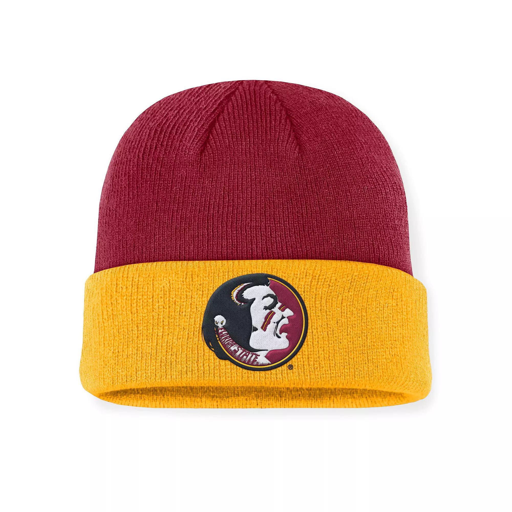 Men's Nike Garnet/Gold Florida State Seminoles Legacy Terra Cuffed Knit Hat, Red Product Image