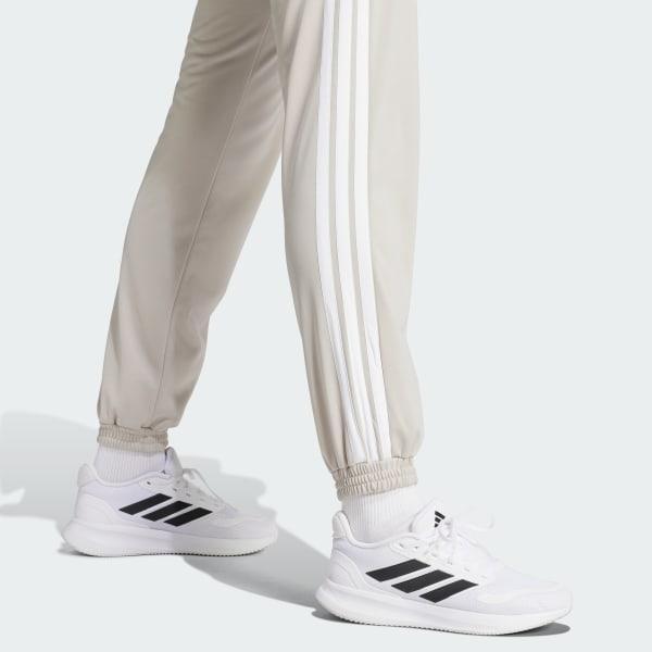 adidas Tricot 3-Stripes Track Pants Beige XS Womens Product Image