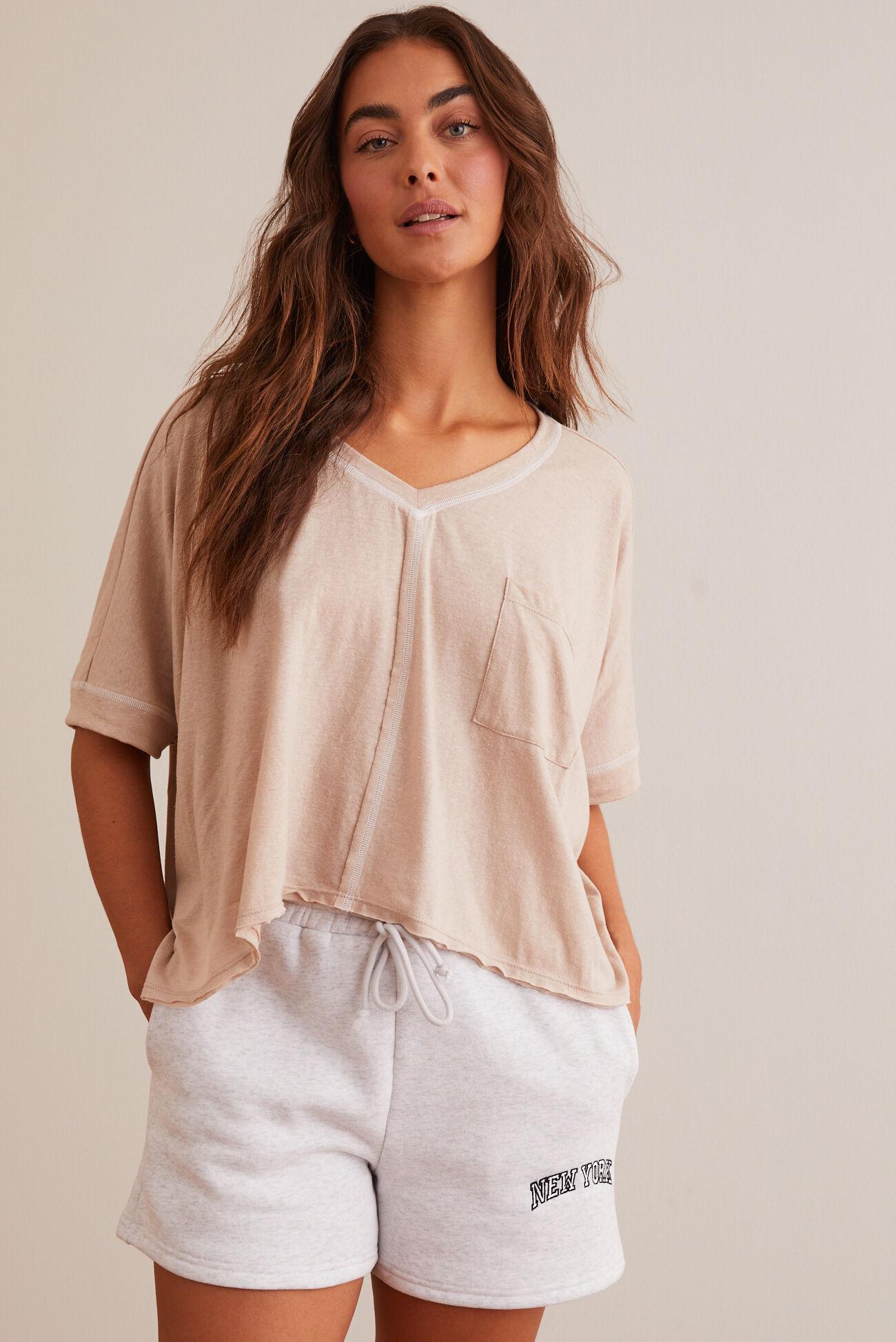 Wanderer Slouch V-Neck Tee Product Image