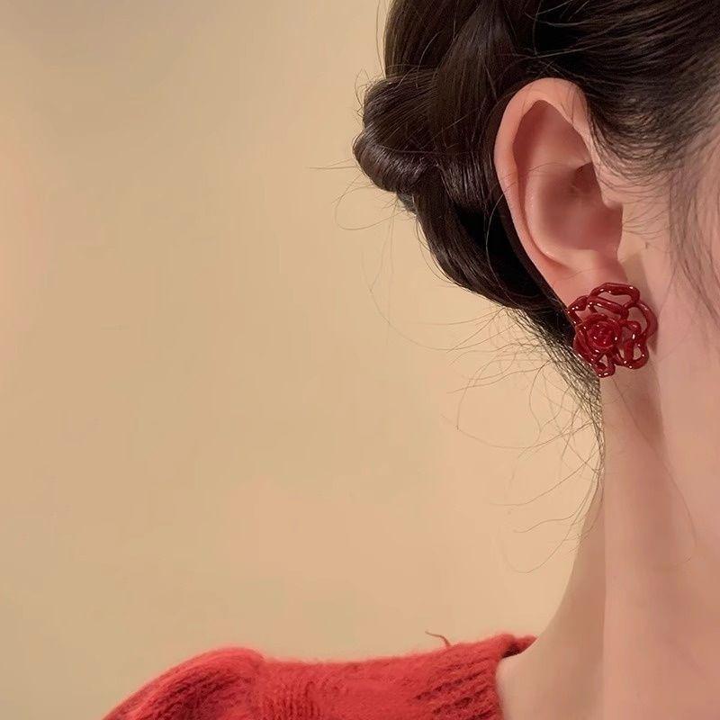 Flower Alloy Stud Earring Product Image