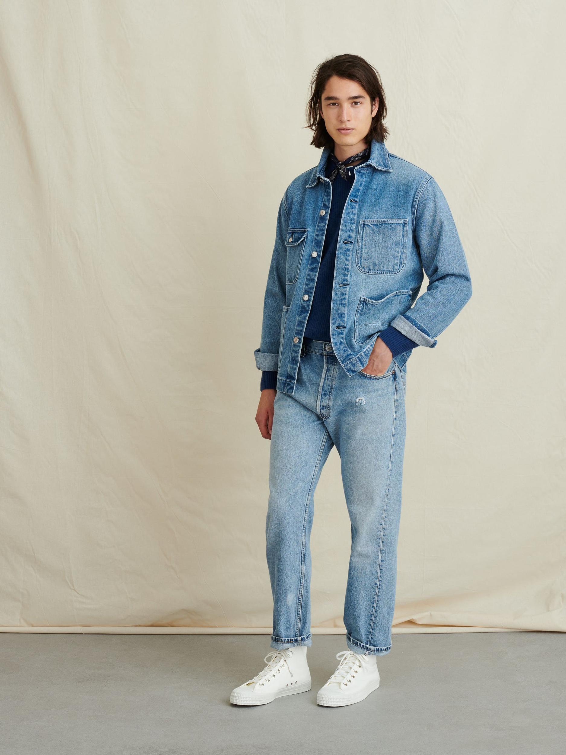 Work Jacket in Vintage Wash Denim Product Image