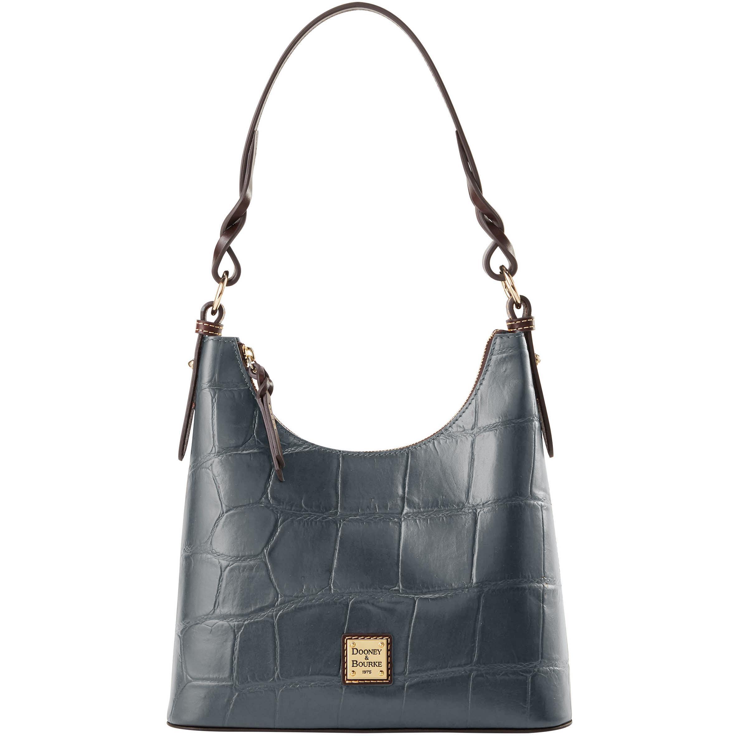 Dooney & Bourke Womens Denison Bryce Leather Hobo Bag in Smoke Grey Product Image