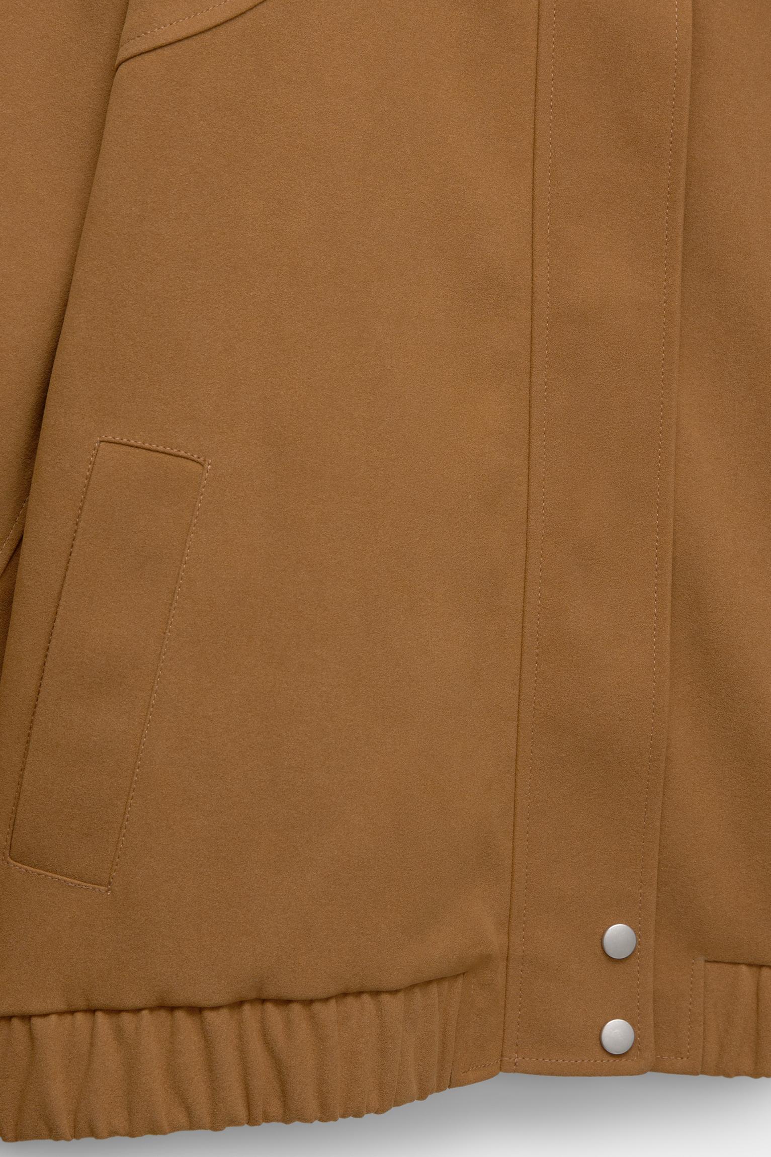 Flowing faux suede jacket Product Image