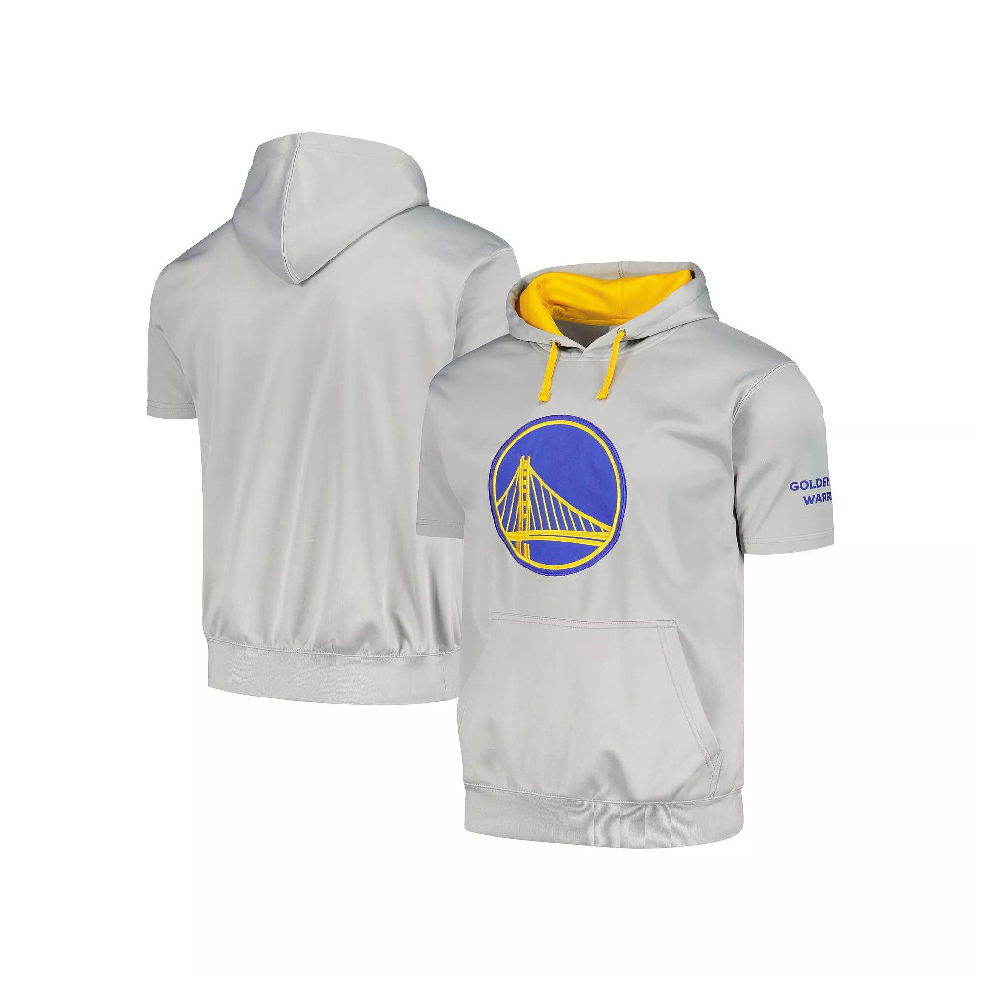 Men's Fanatics Branded Silver Golden State Warriors Big & Tall Logo Pullover Hoodie, Size: 2XB Product Image
