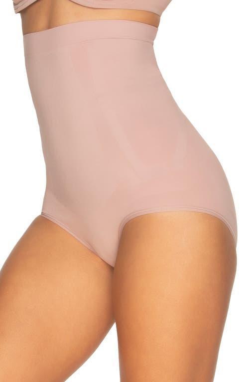 Women's Jezebel Fusion Hi-Waist Firm Control Shaper Panty 640161, Size: Small, Brown Cca Product Image