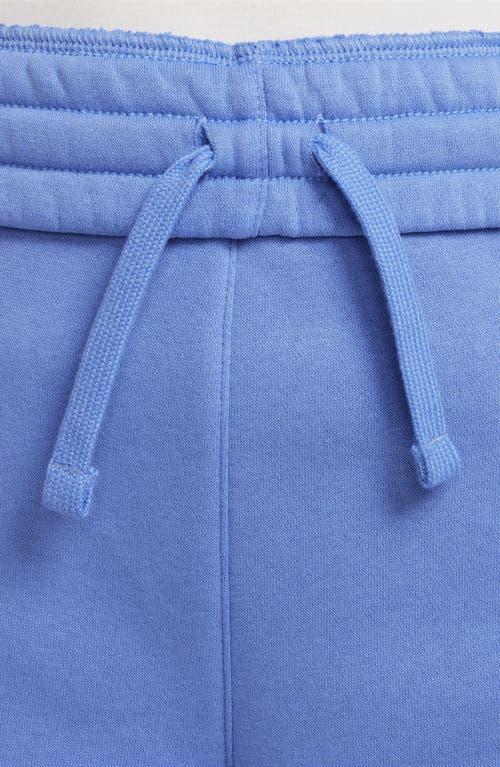 Nike Kids' Sportswear Club Fleece Wide Leg Sweatpants in Royal Pulse/White at Nordstrom, Size Xs Product Image