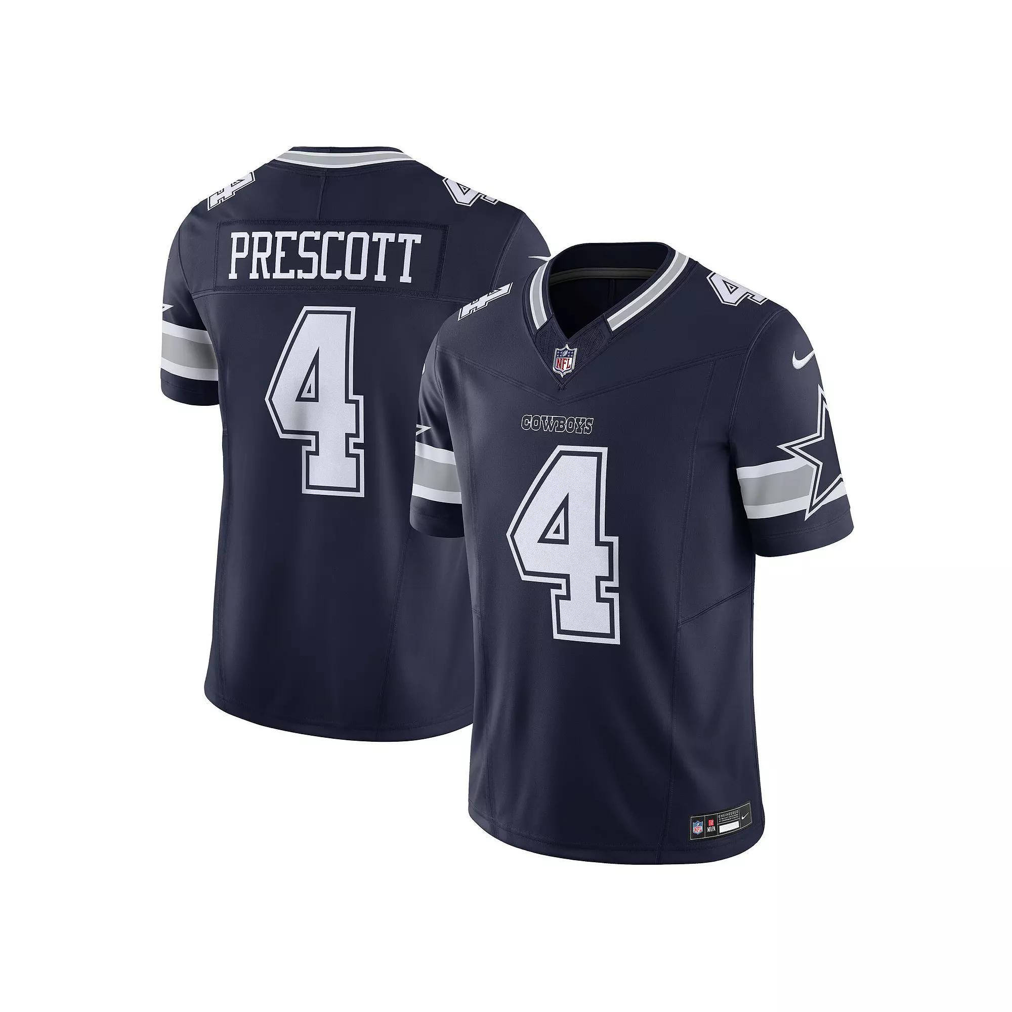 Men's Nike Dak Prescott Navy Dallas Cowboys Vapor F.U.S.E. Limited Jersey, Size: Small, Blue Product Image