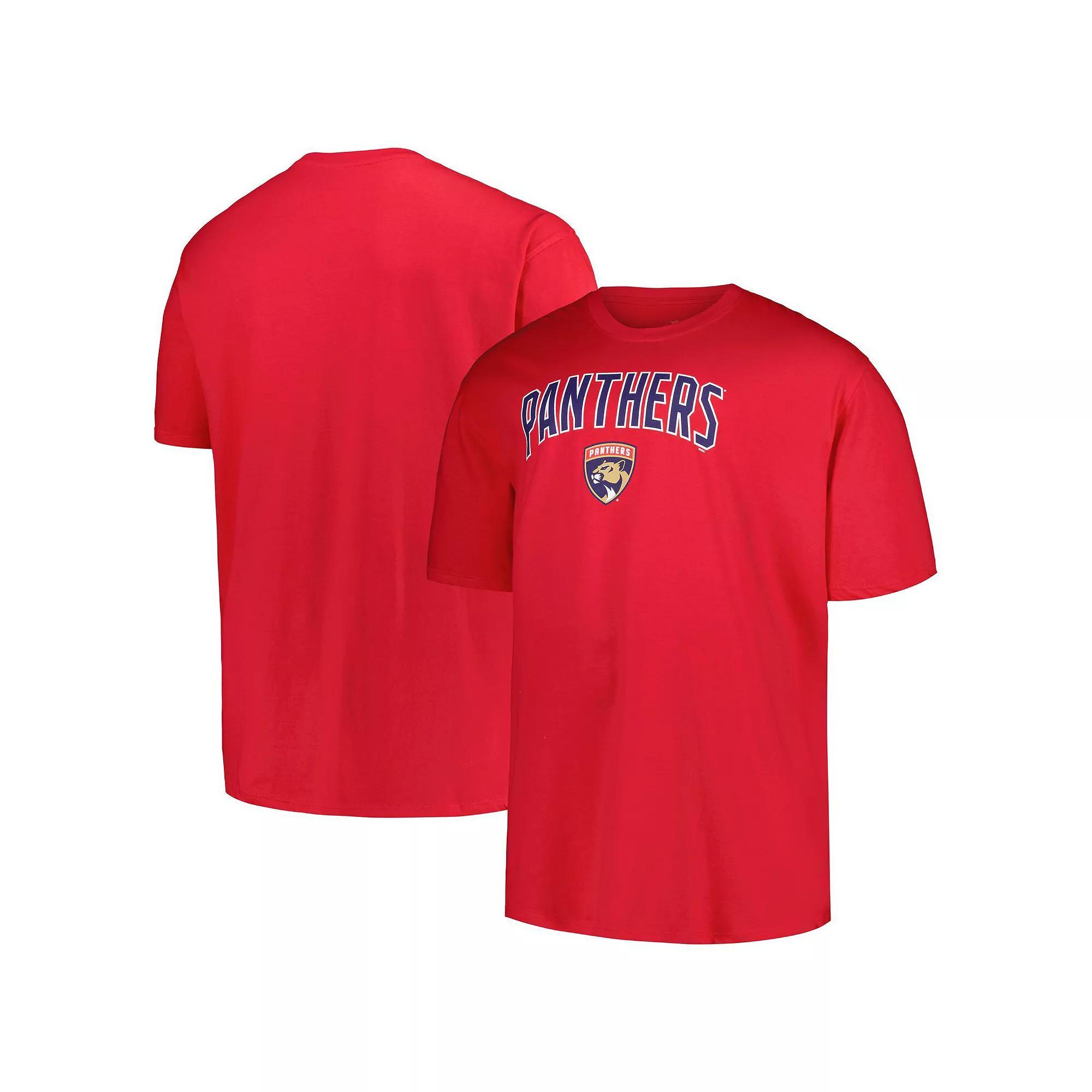Men's Profile Red Florida Panthers Big & Tall Arch Over Logo T-Shirt, Size: 2XB, Pnt Red Product Image