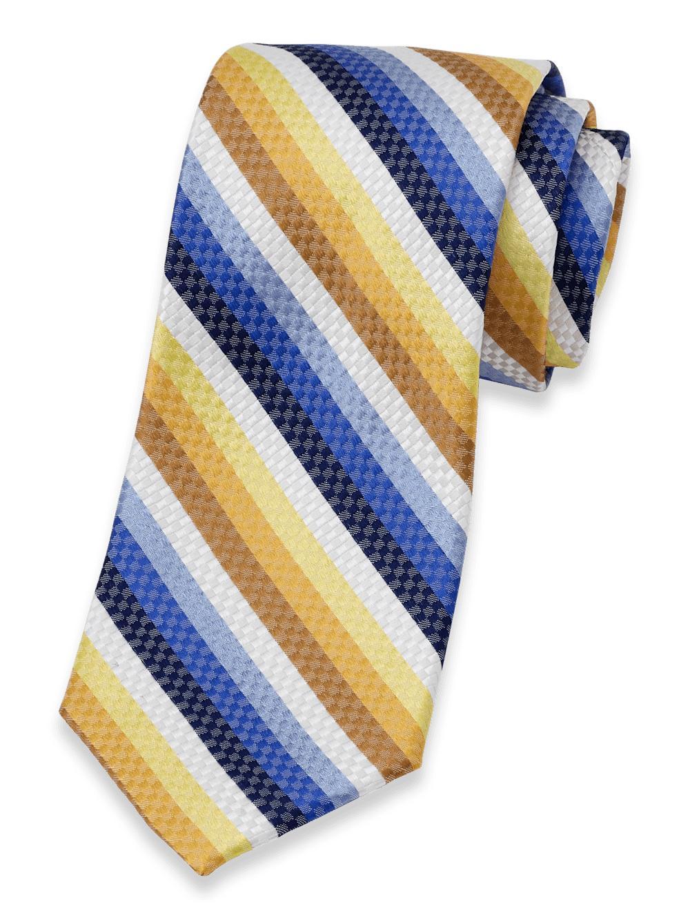 Stripe Woven Silk Tie - Multi Product Image