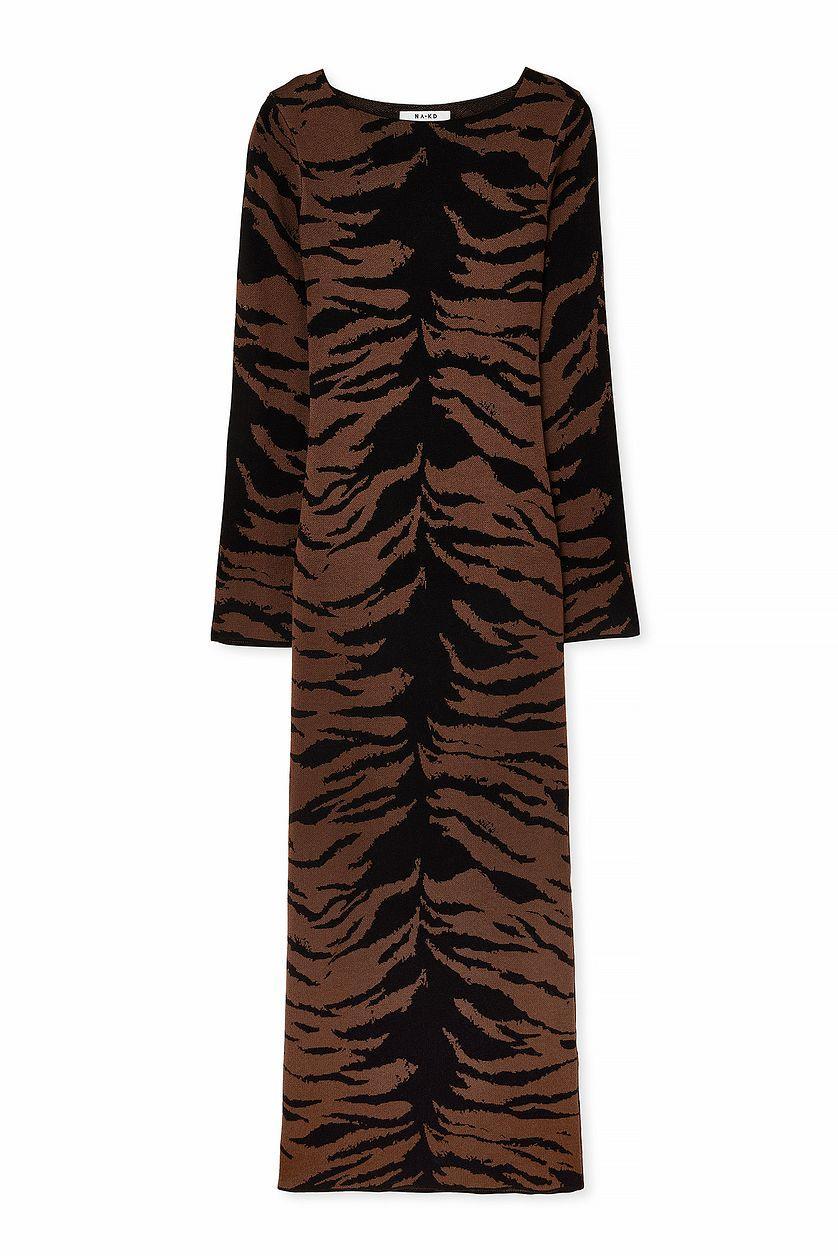 Wide Sleeve Knitted Maxi Dress Product Image