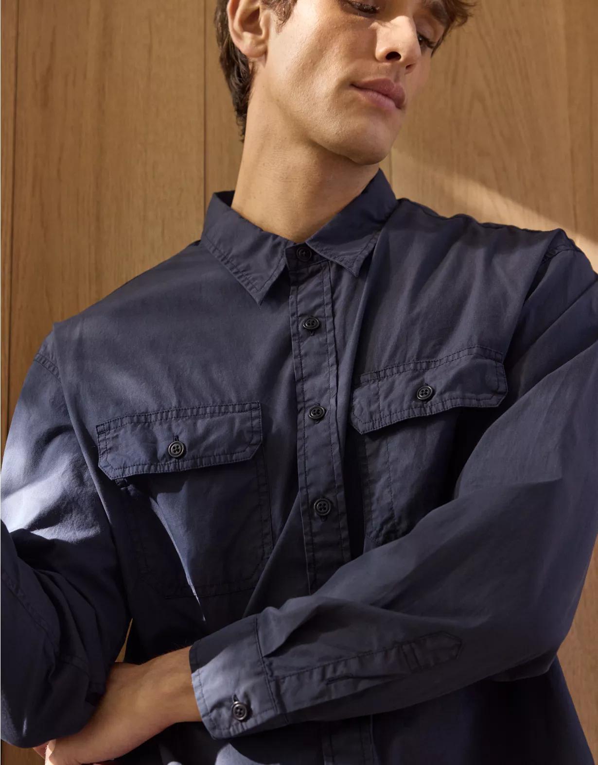 AE77 Premium Poplin Workshirt Product Image