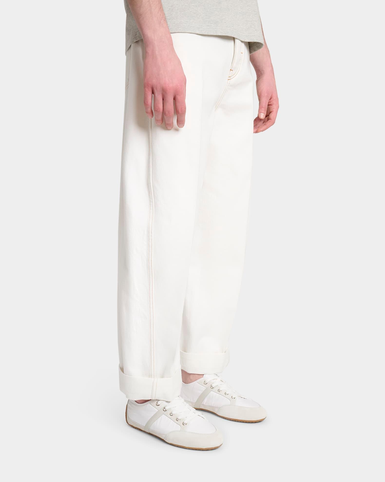 Men's Slim Nylon and Suede Low-Top Sneakers Product Image