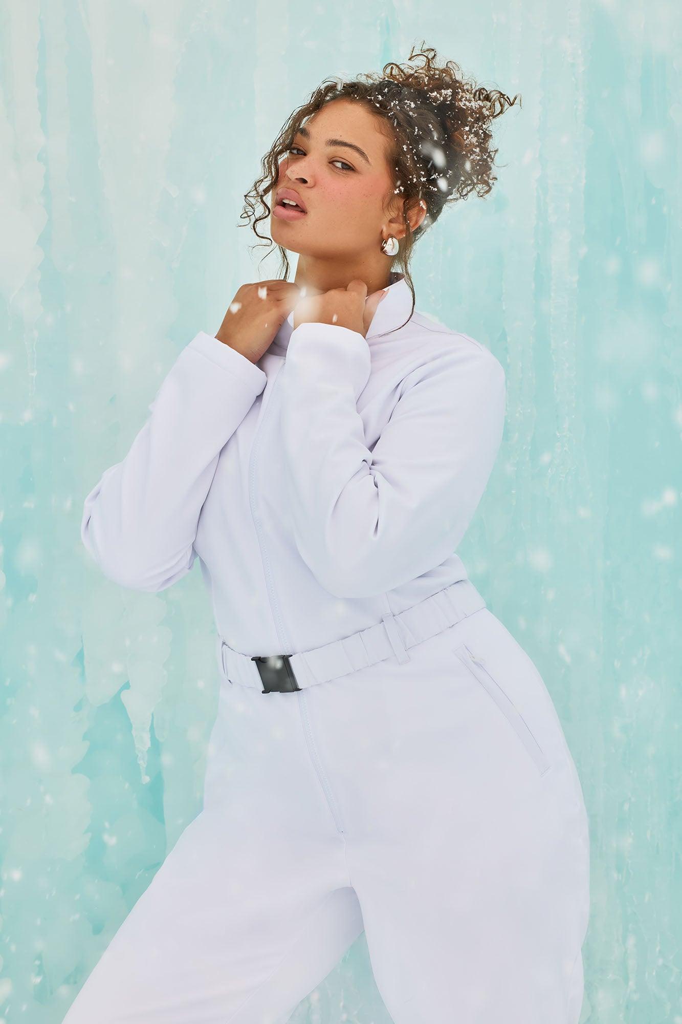 Cross Country Ski Jumpsuit - White Product Image