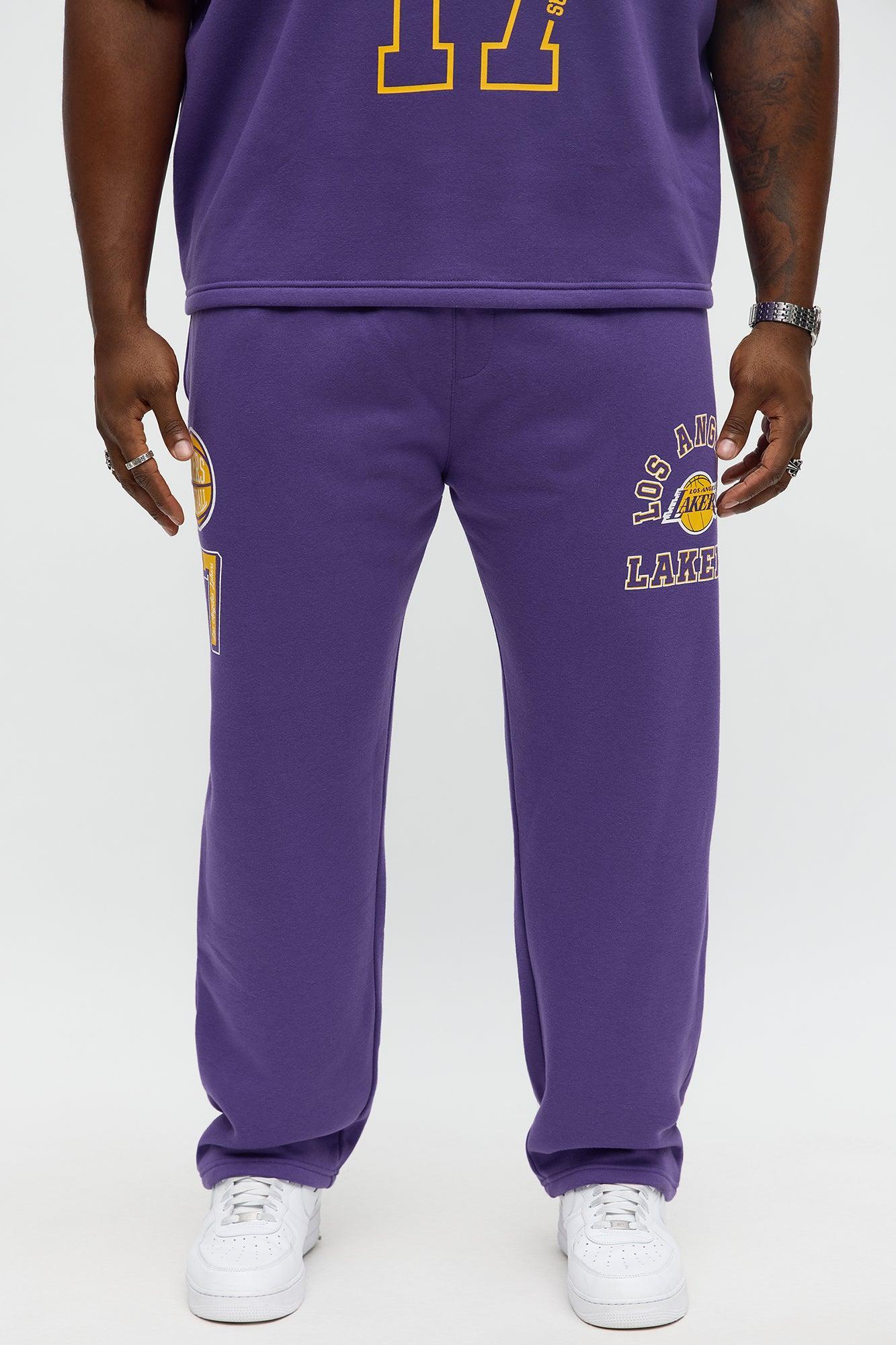 Lakers Basketball Sweatpants - Purple Male Product Image