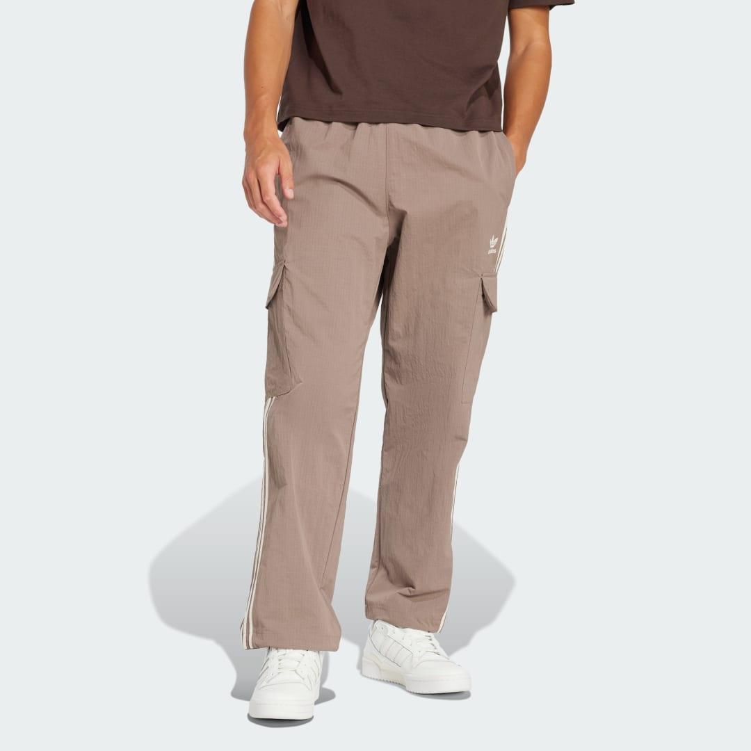 adidas Adicolor Classics 3-Stripes Cargo Pants Trace Brown XL Mens Product Image