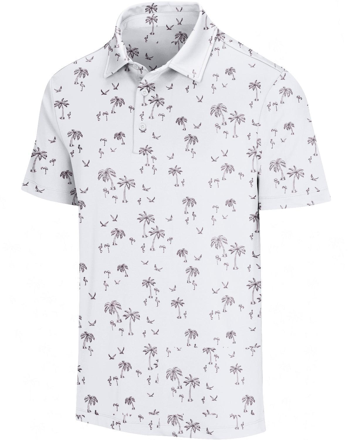 Three Sixty Six Men’s Print Golf Polos Product Image